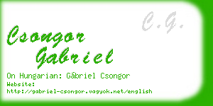 csongor gabriel business card